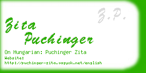 zita puchinger business card